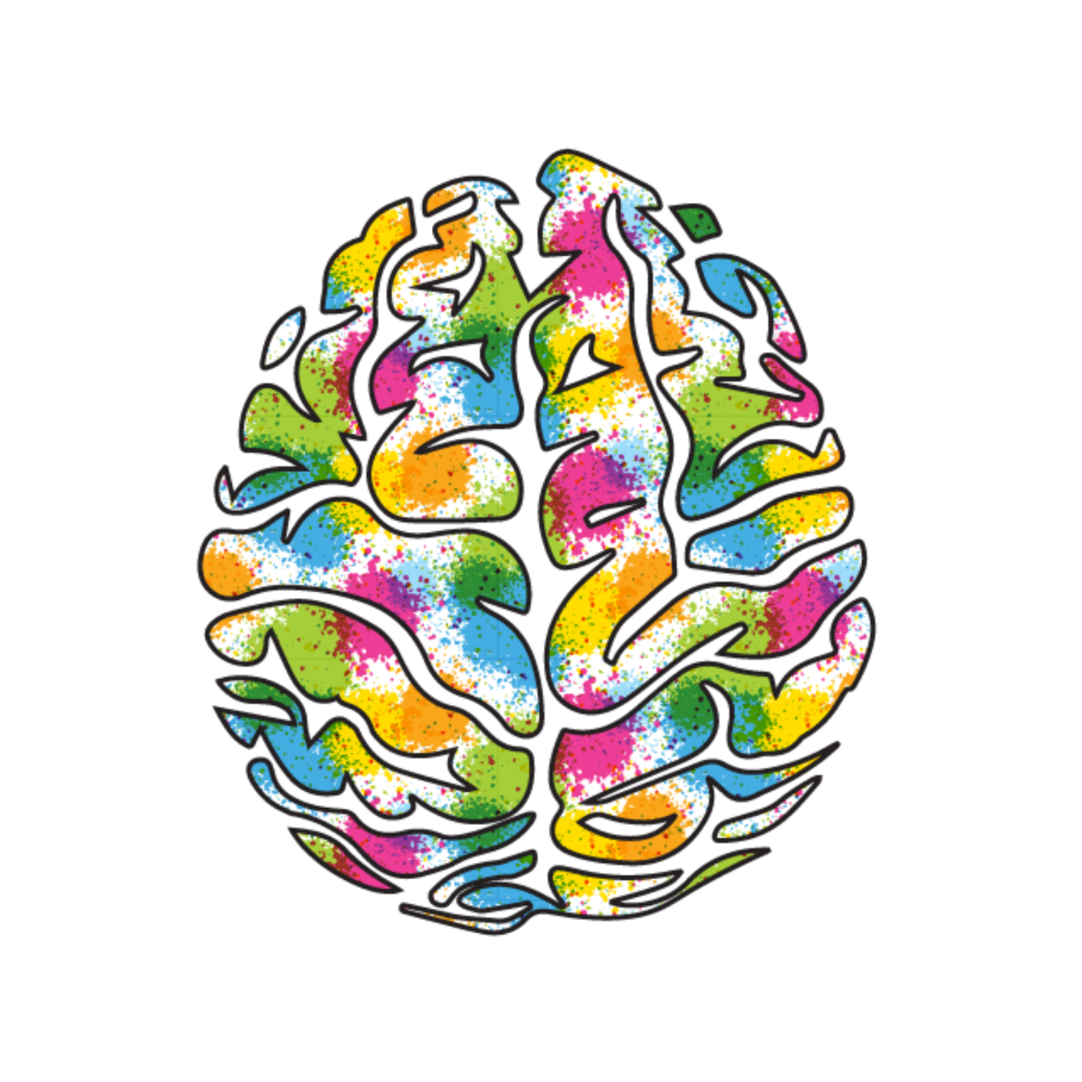 Abstract Brain Clipart