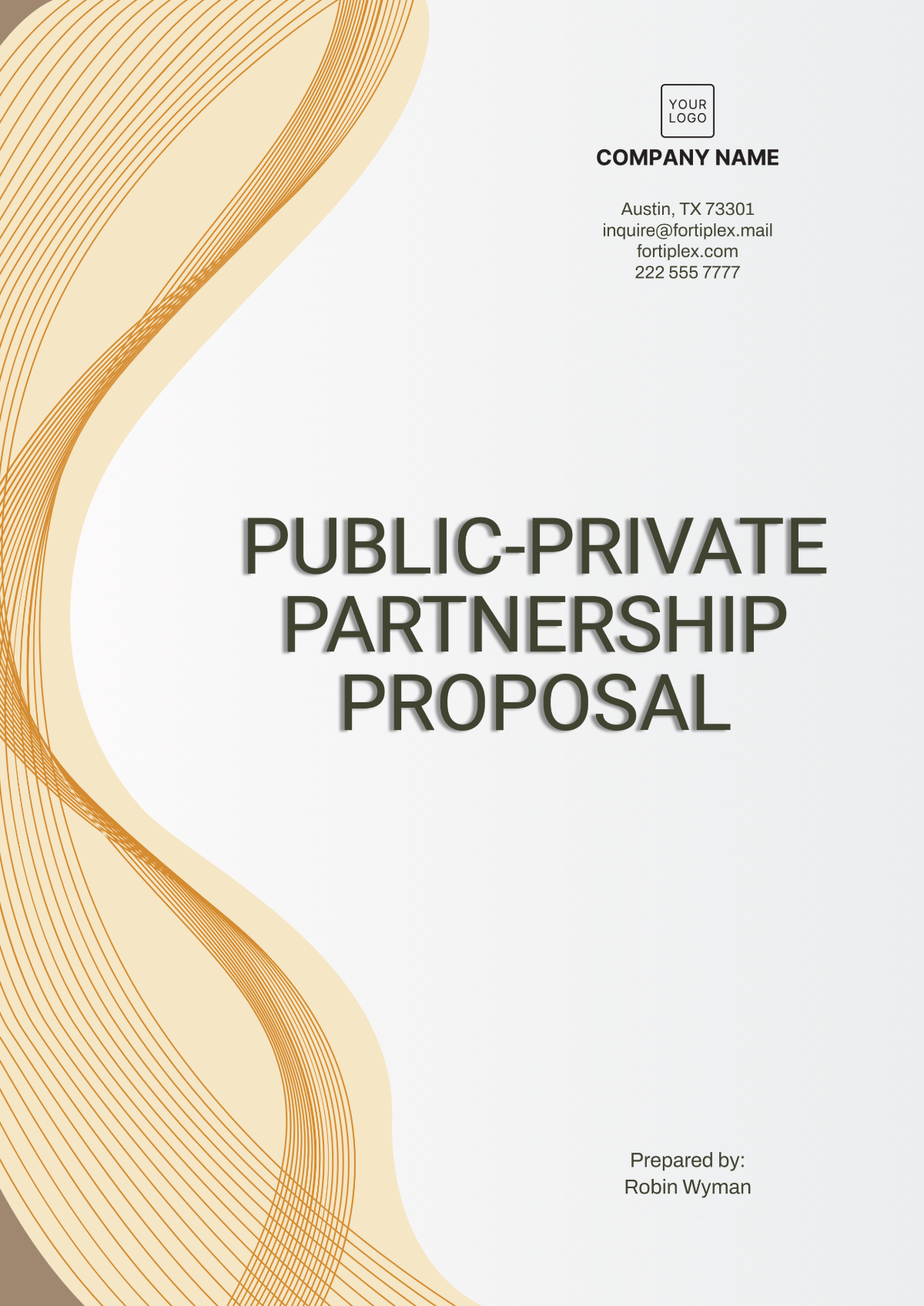 Public-Private Partnership Proposal Template - Edit Online & Download