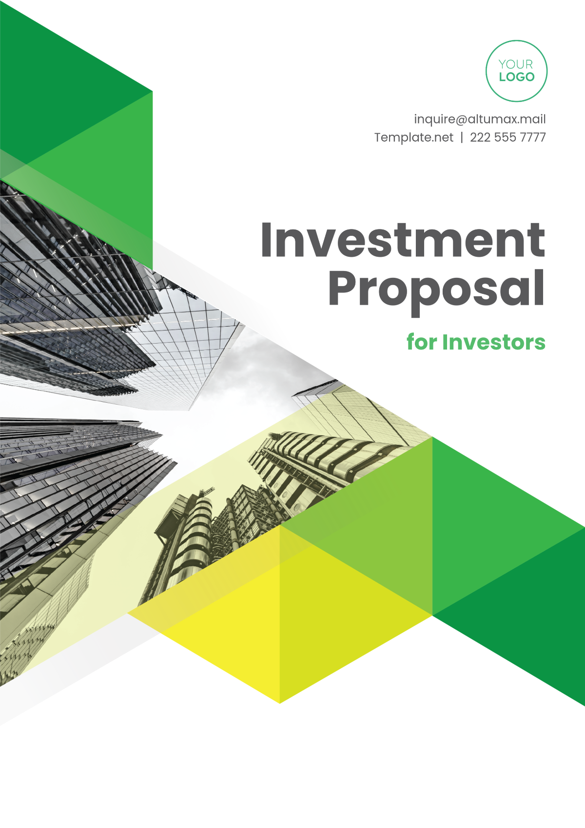 Investment Proposal for Investors Template - Edit Online & Download