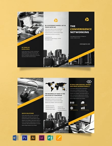 Free Professional Brochure Template Word Doc Psd Indesign Apple Mac Pages Illustrator Publisher