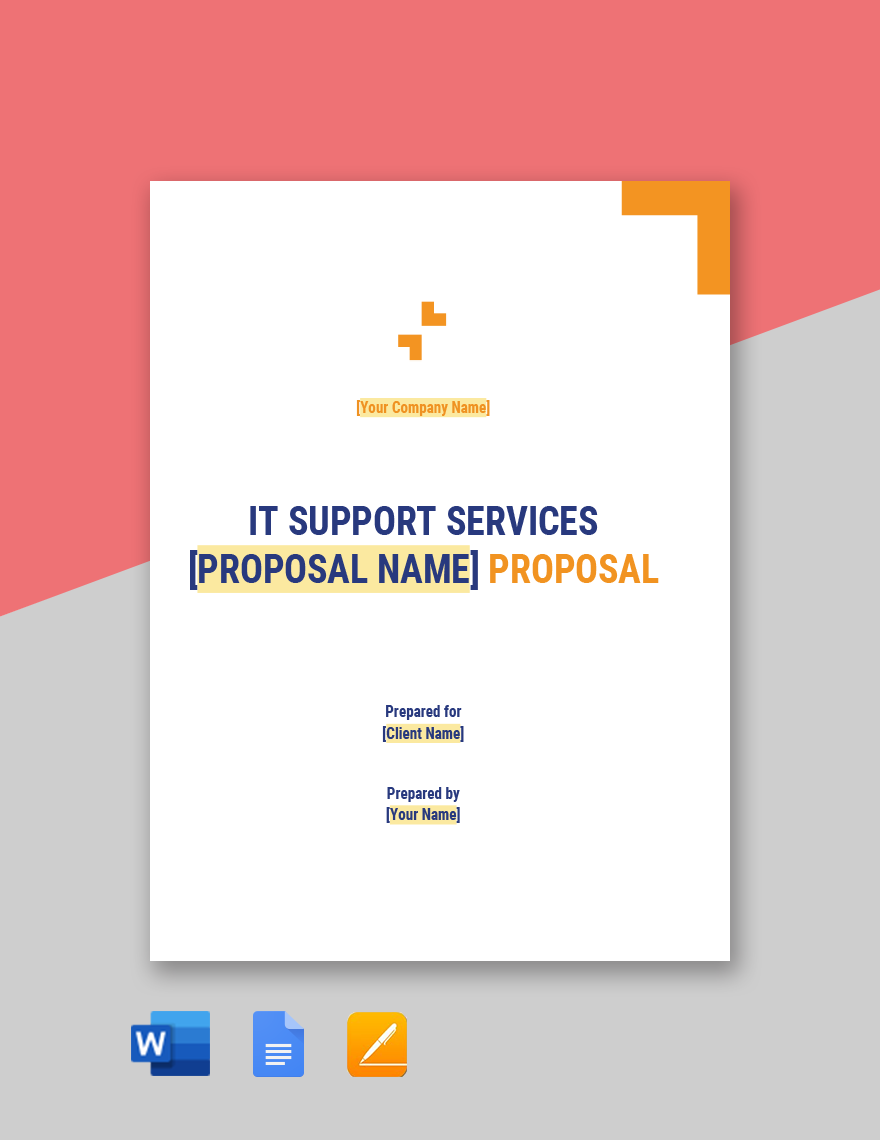 IT Support Services Proposal Template