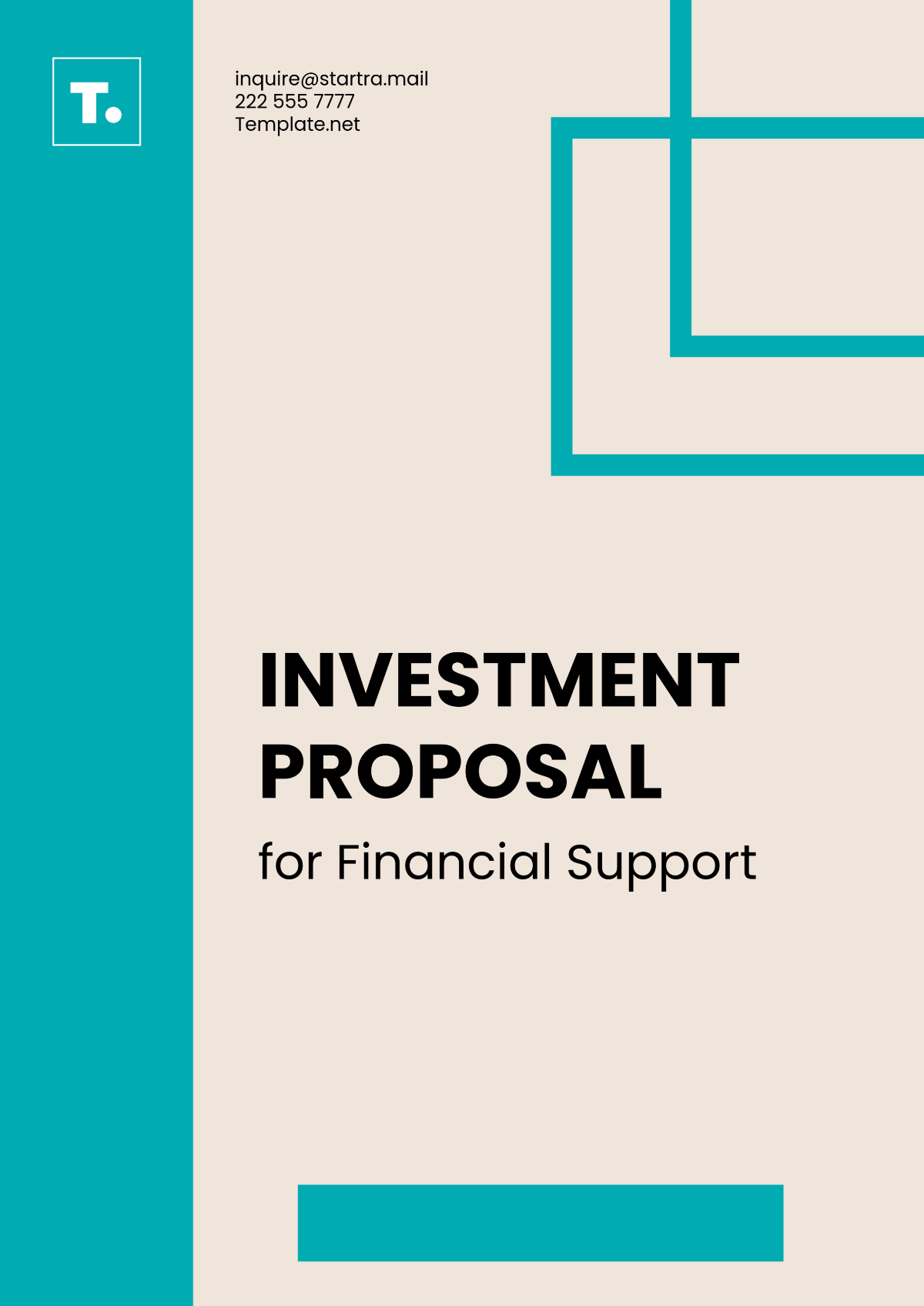 Investment Proposal for Financial Support Template - Edit Online & Download