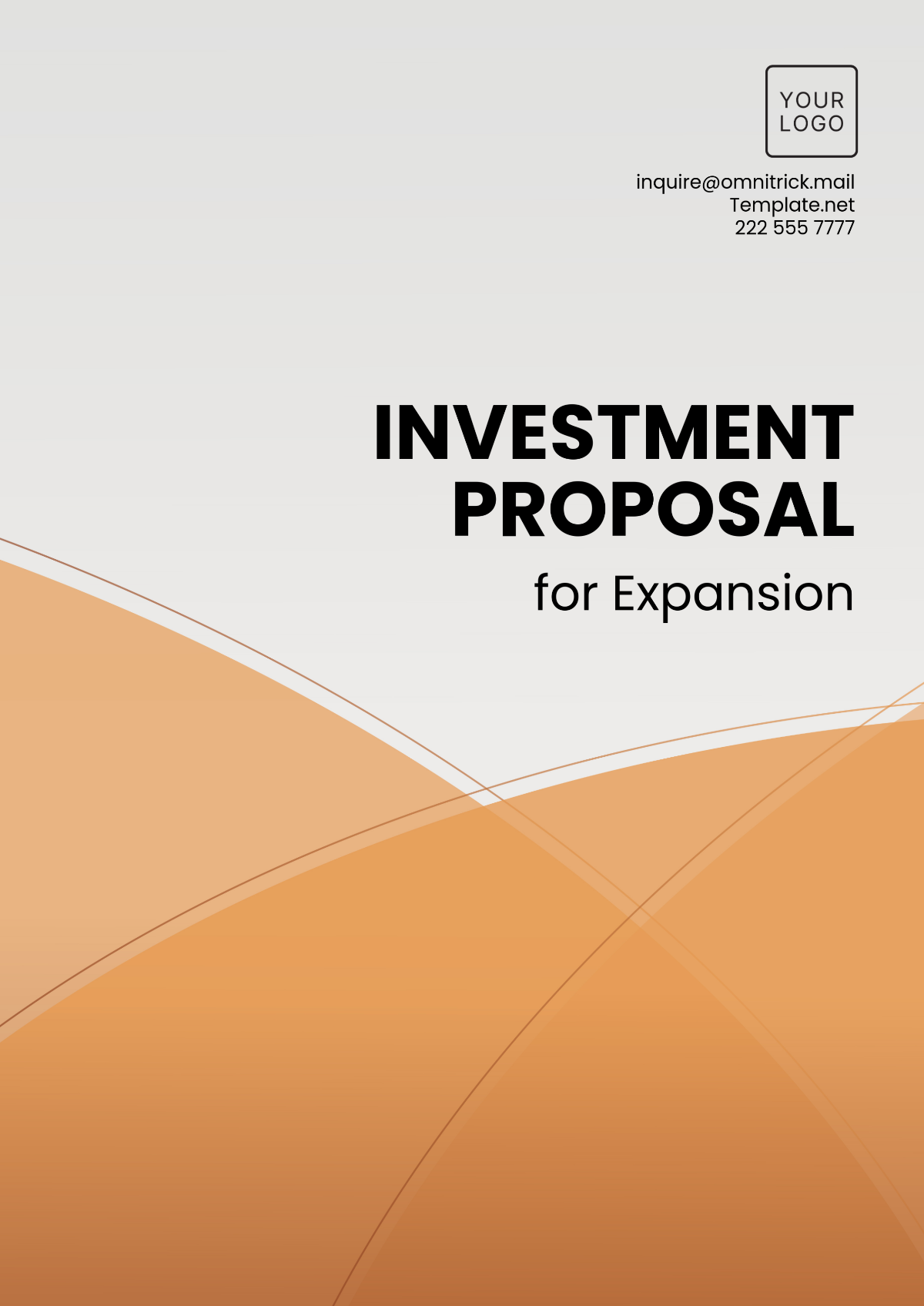 Investment Proposal for Expansion Template - Edit Online & Download