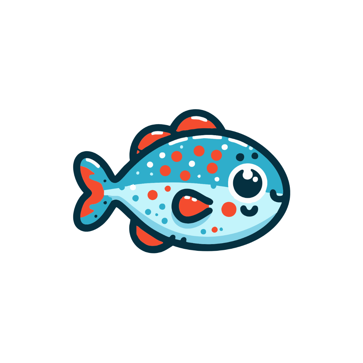 Free Cartoon Fish Clipart Template