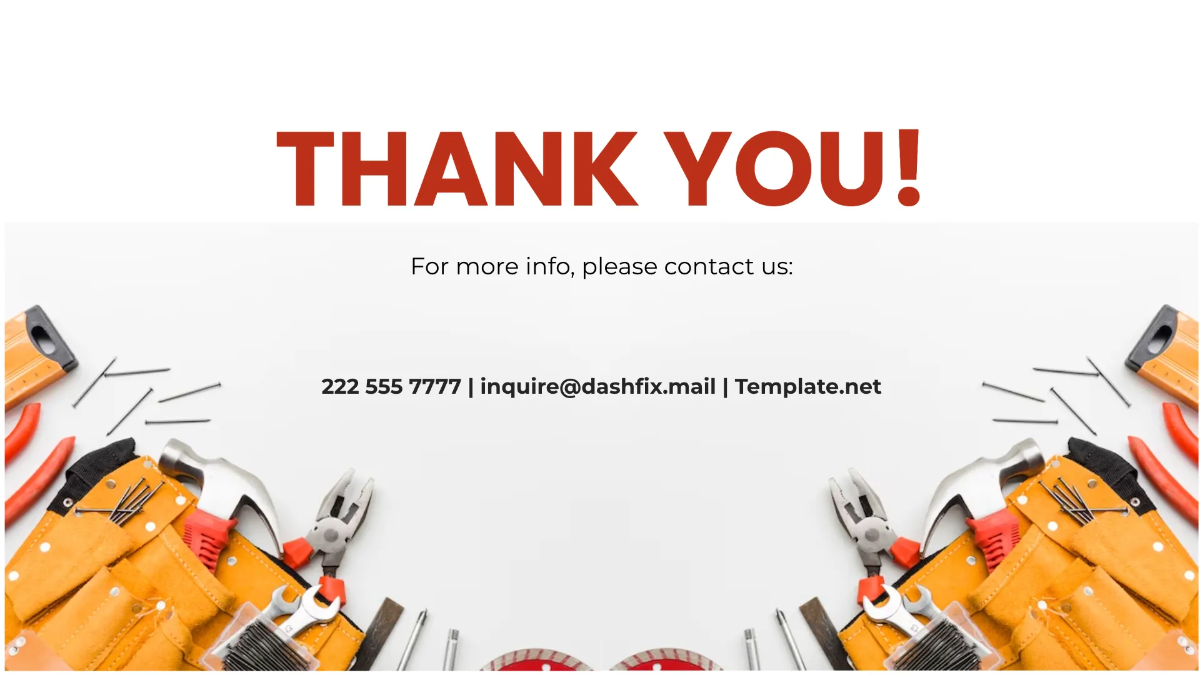 Free Handyman Service Presentation Template to Edit Online