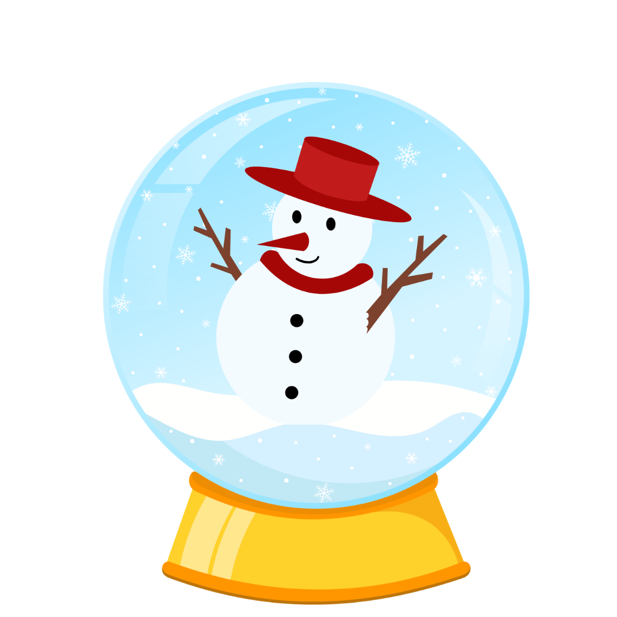 Christmas Snow Globe Clipart