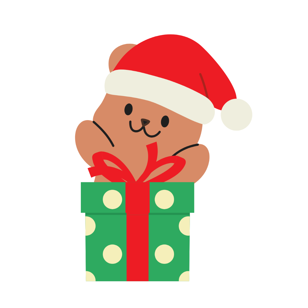 Christmas Teddy Bear Clipart