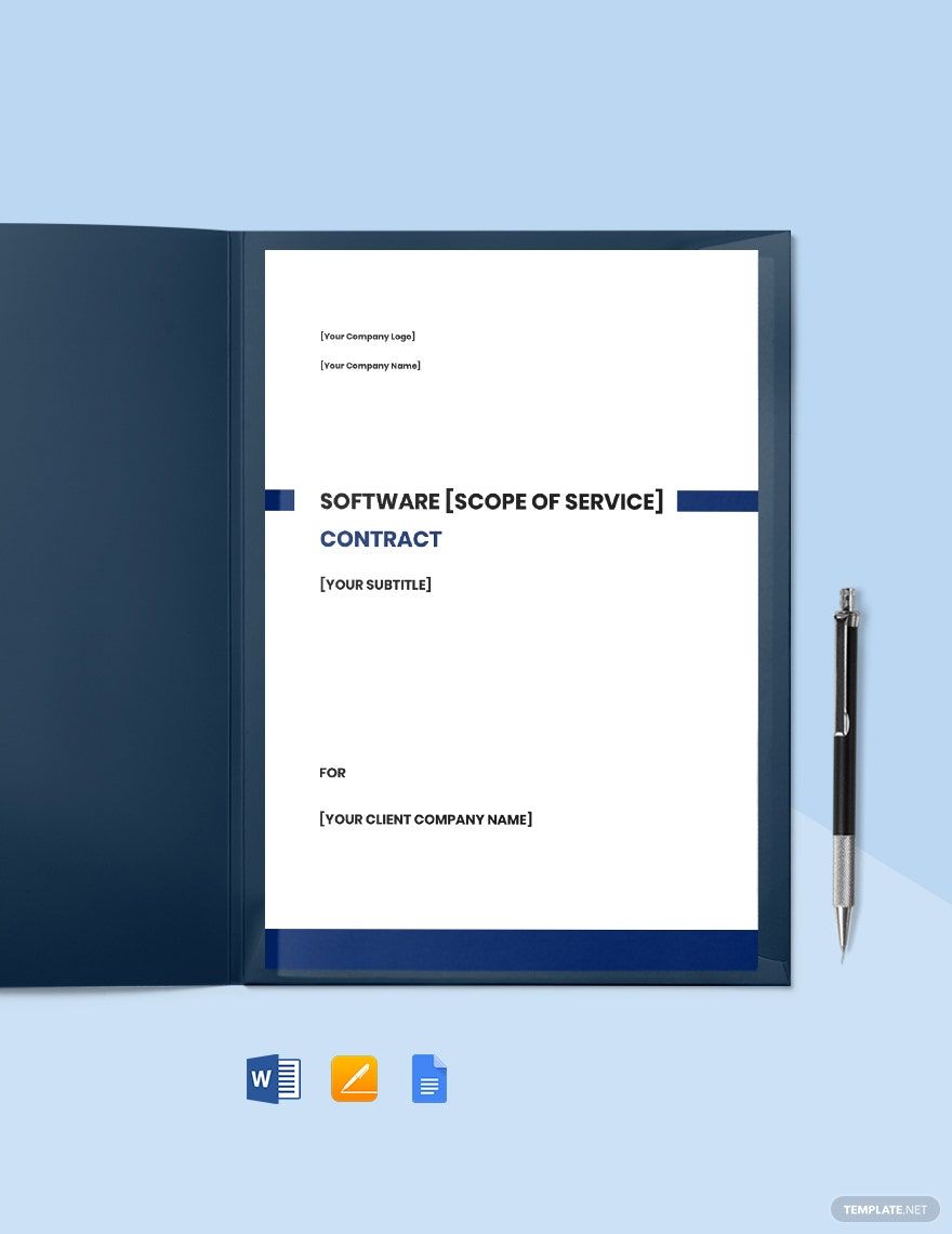 Software Developer Contract Template