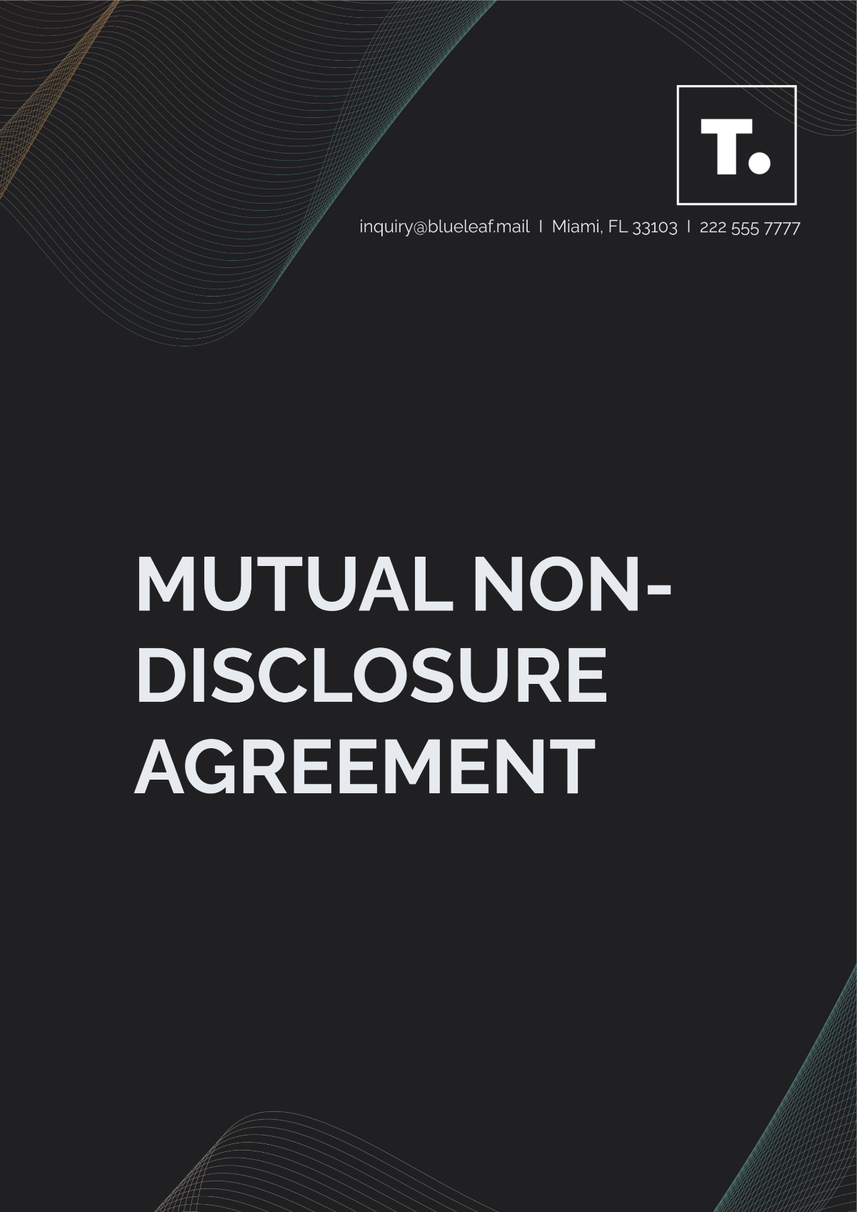 Mutual Non-Disclosure Agreement Template - Edit Online & Download