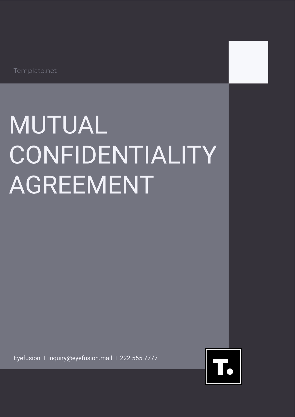 Mutual Confidentiality Agreement Template - Edit Online & Download