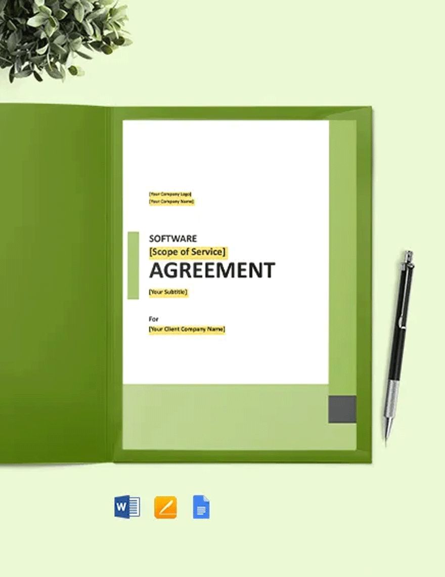 Web-Wrap Software License Agreement Template