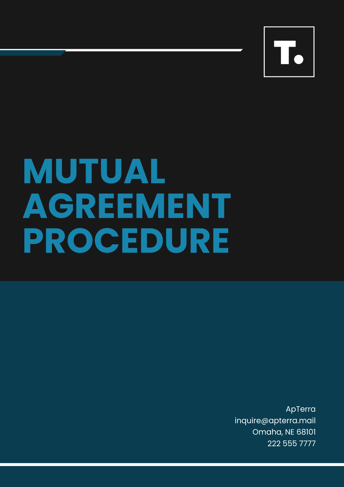 Mutual Agreement Procedure Template - Edit Online & Download