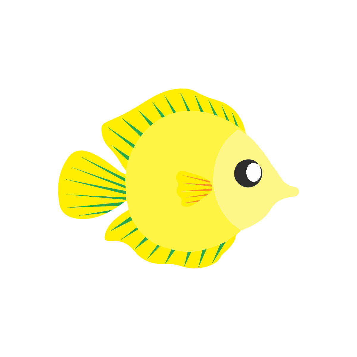 Free Tropical Fish Clipart Template