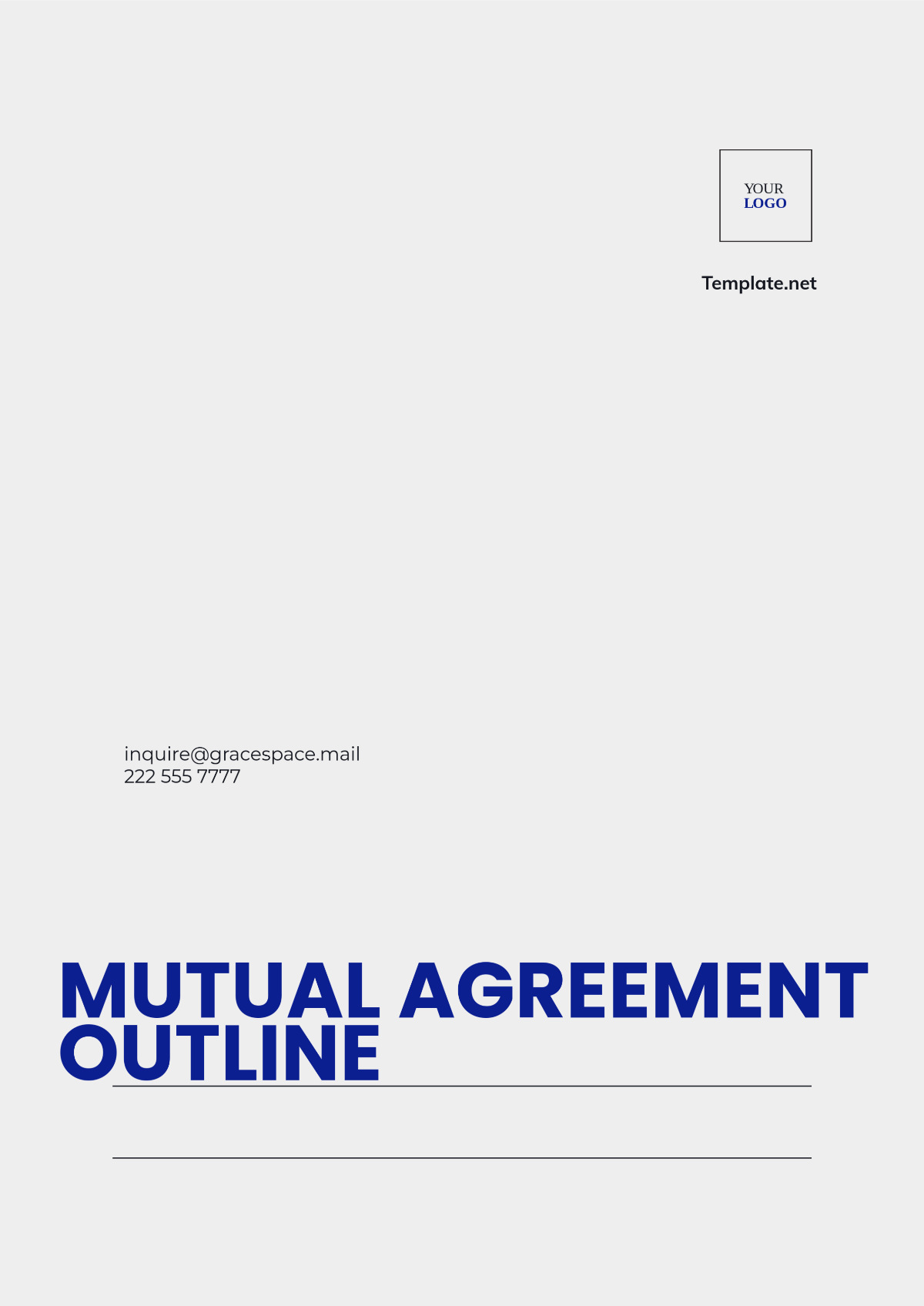 Mutual Agreement Outline Template - Download | Template.net