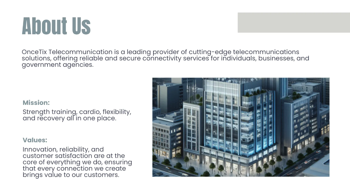 Free Telecommunication Presentation Template to Edit Online