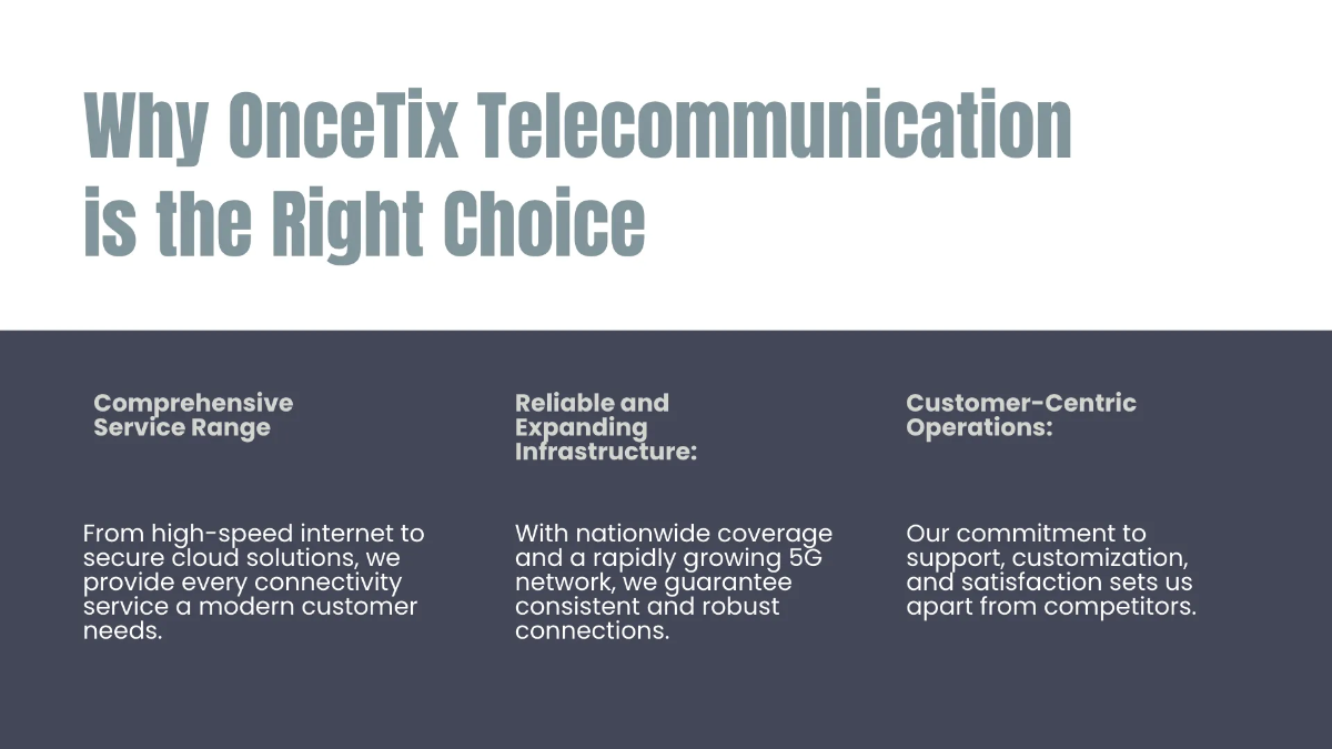 Free Telecommunication Presentation Template to Edit Online