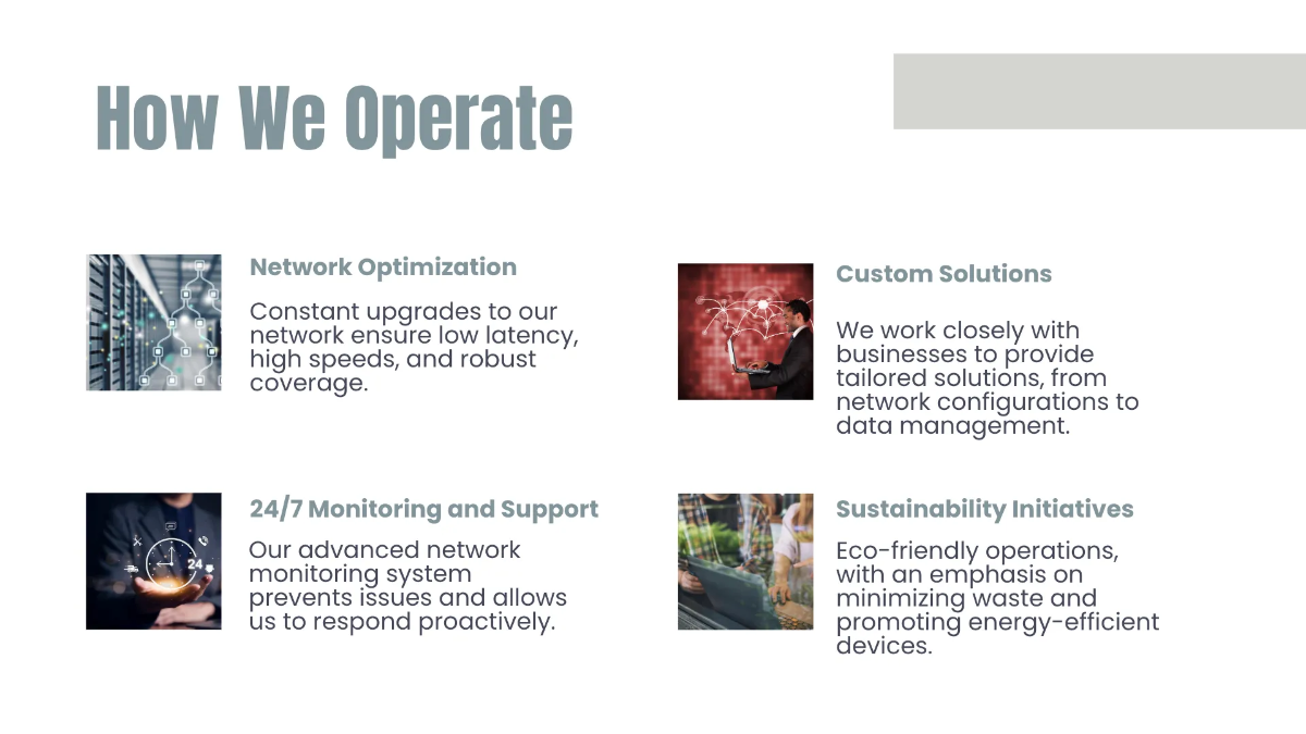 Free Telecommunication Presentation Template to Edit Online