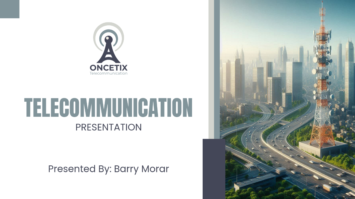 Telecommunication Presentation Template - Edit Online & Download