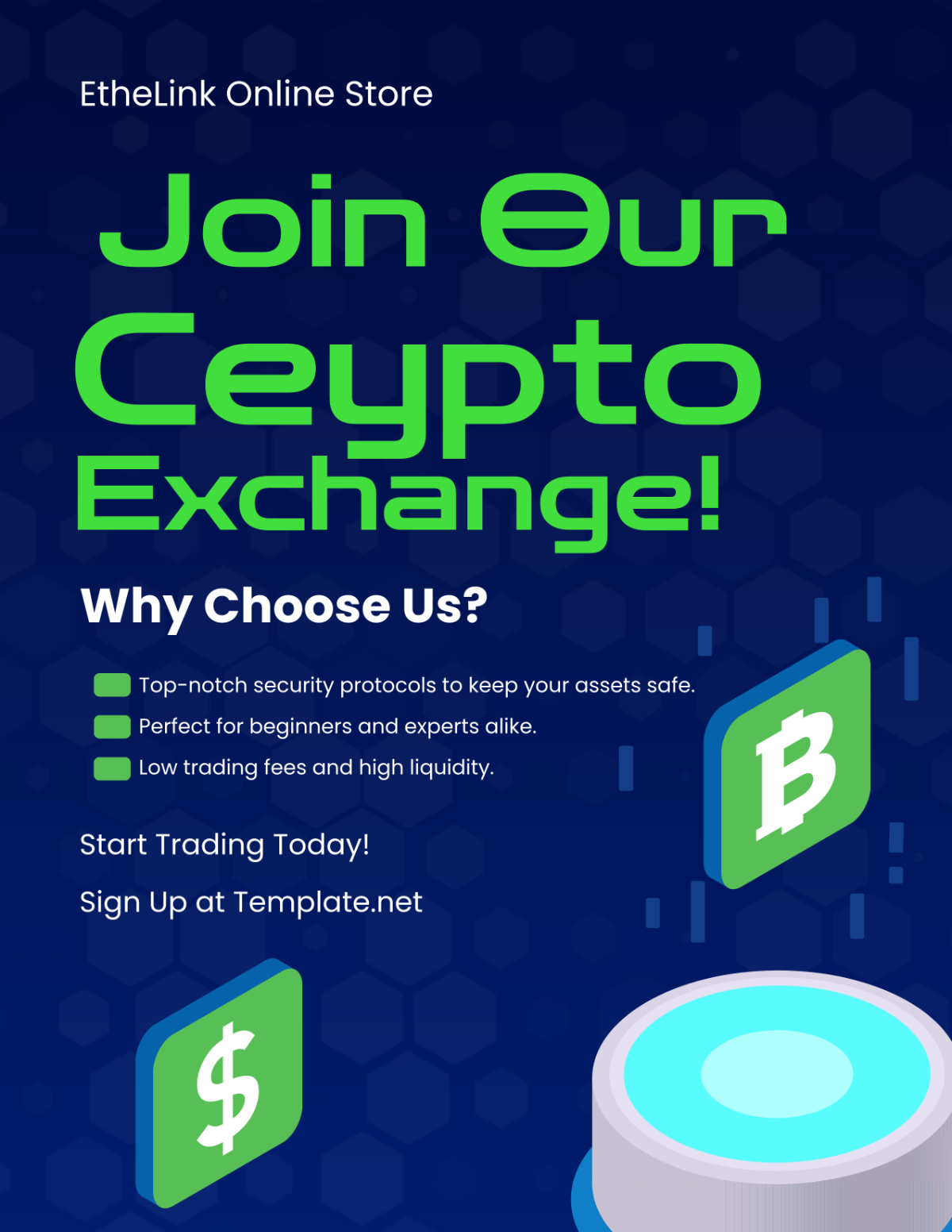 Crypto Exchange Flyer