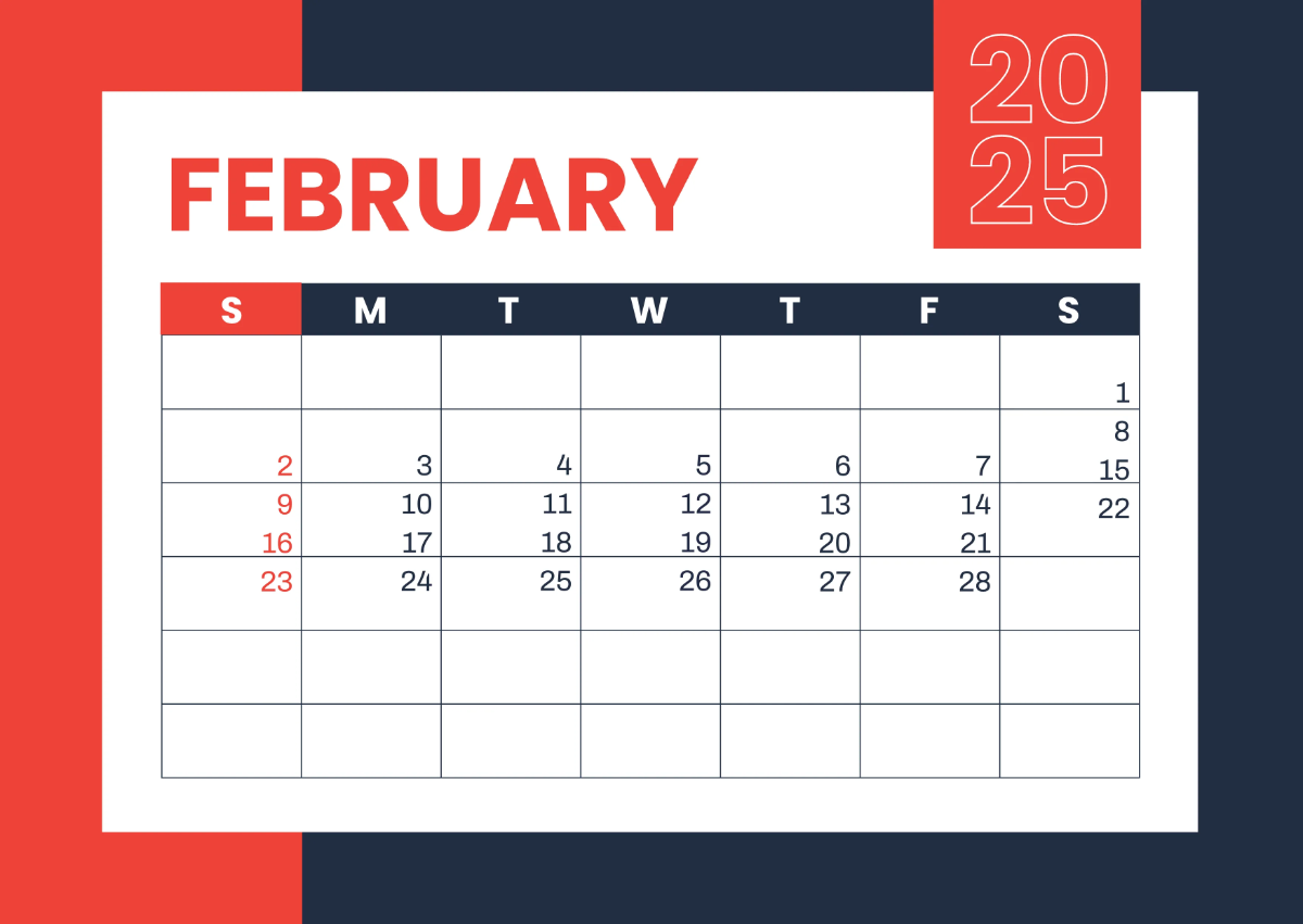 Free 2025 Wall Calendar Template to Edit Online
