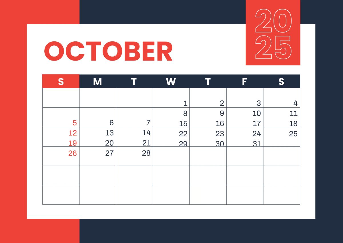 Free 2025 Wall Calendar Template to Edit Online