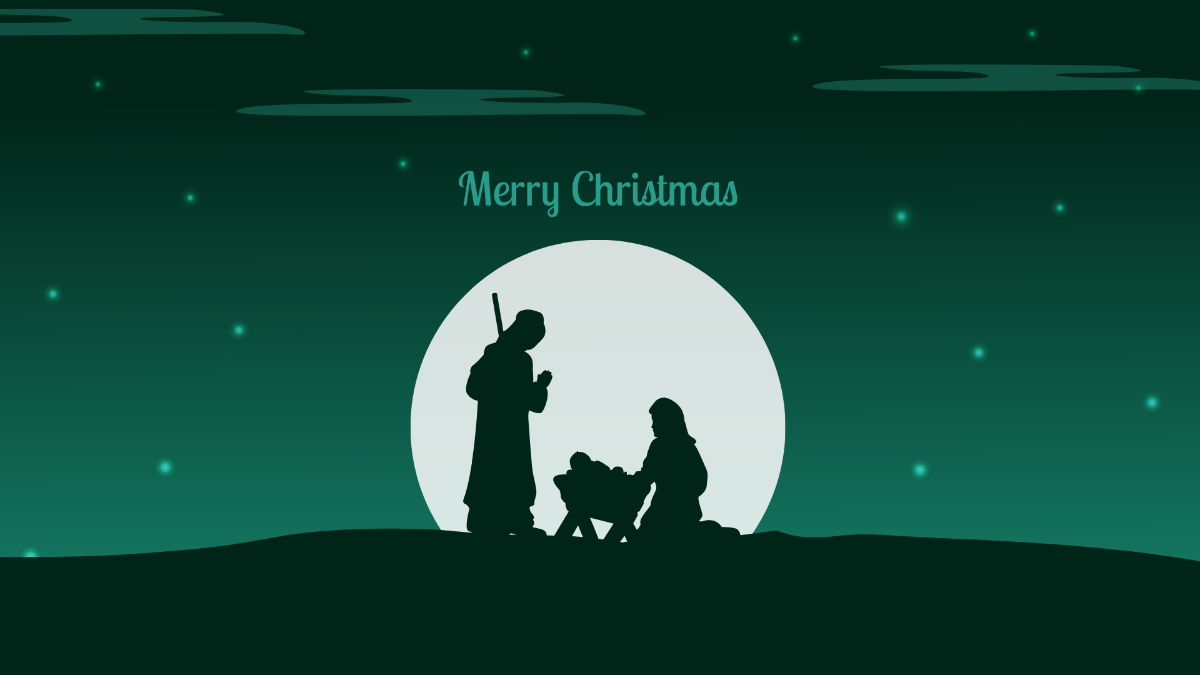 Christmas Nativity Background Template - Edit Online & Download