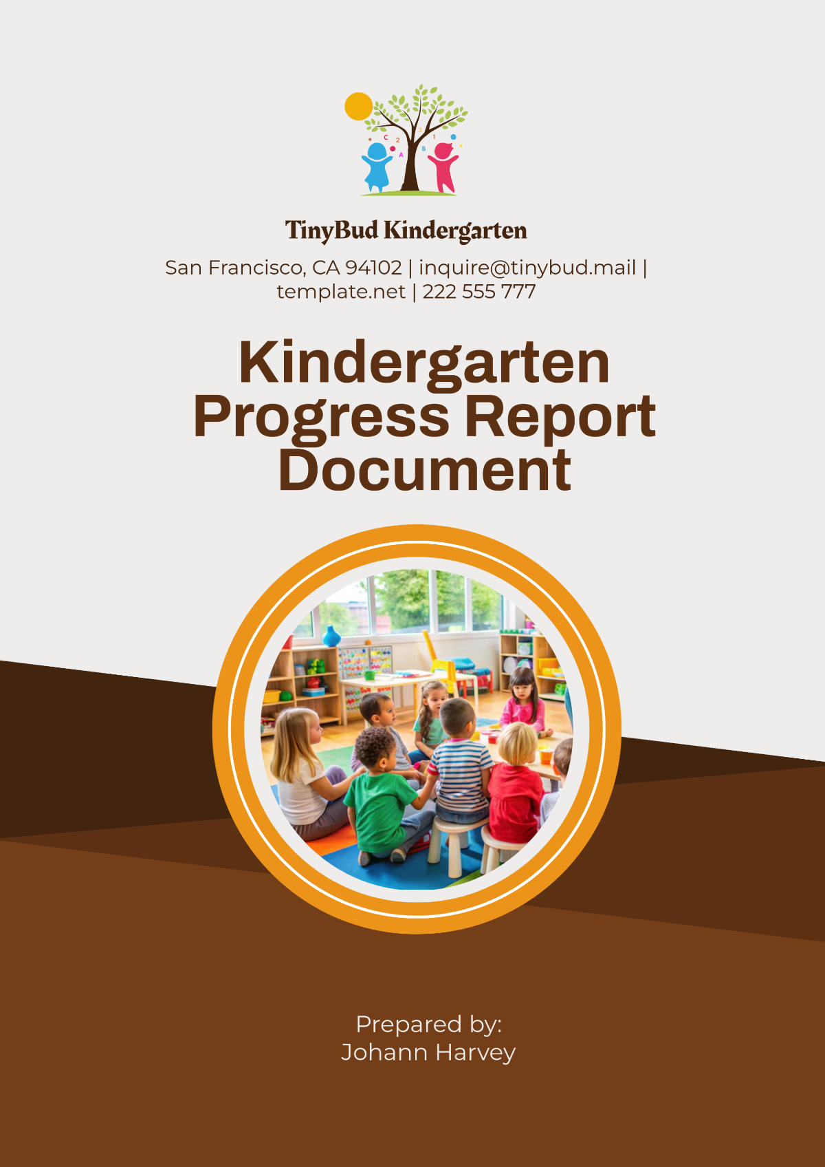 Kindergarten Progress Report Document Template - Edit Online & Download