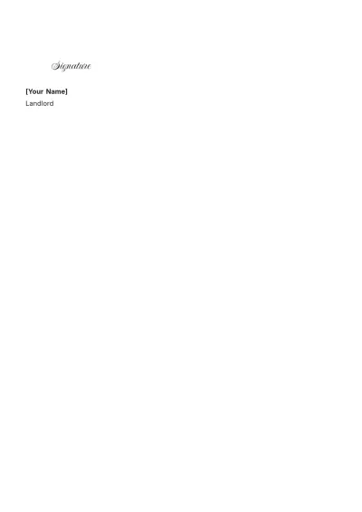 Free Landlord Use Property Eviction Letter Template to Edit Online