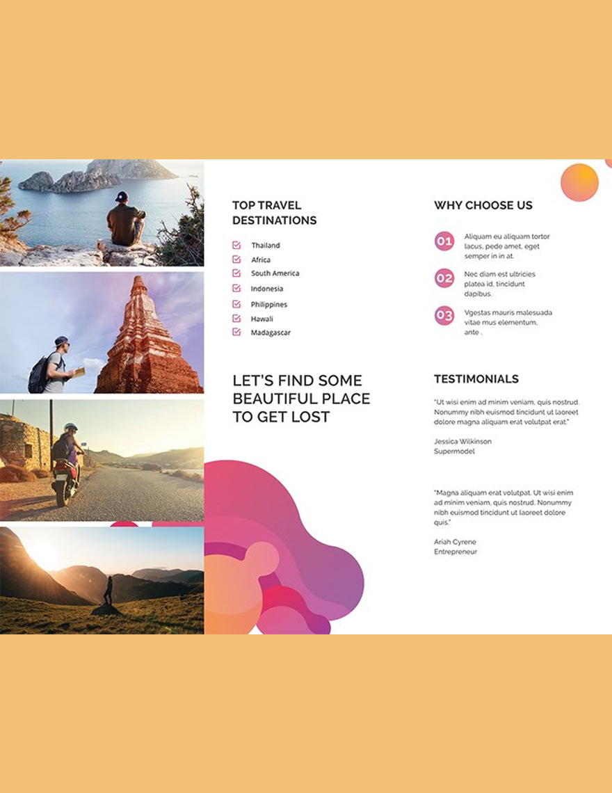 Modern Travel Brochure Template Download In Word Google Docs