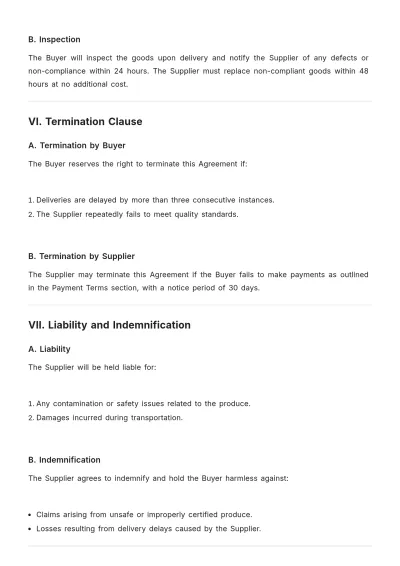 Free Procurement Agreement Template to Edit Online