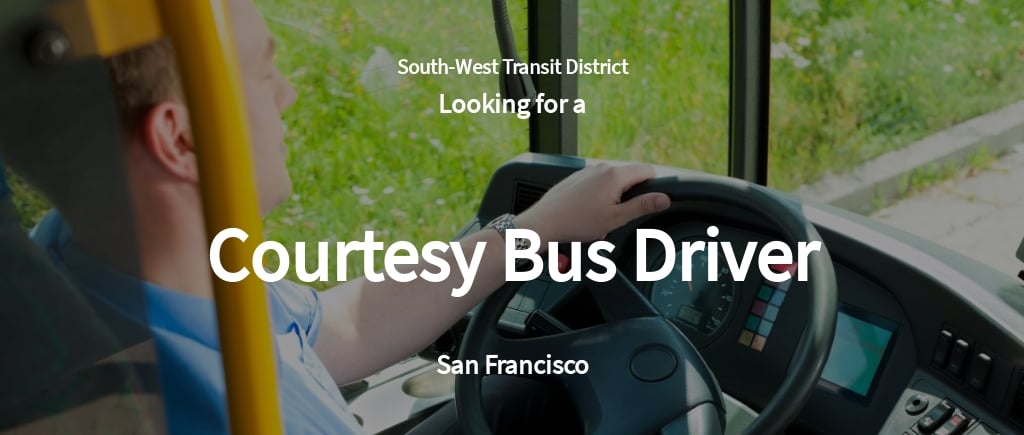 bus driver job description
