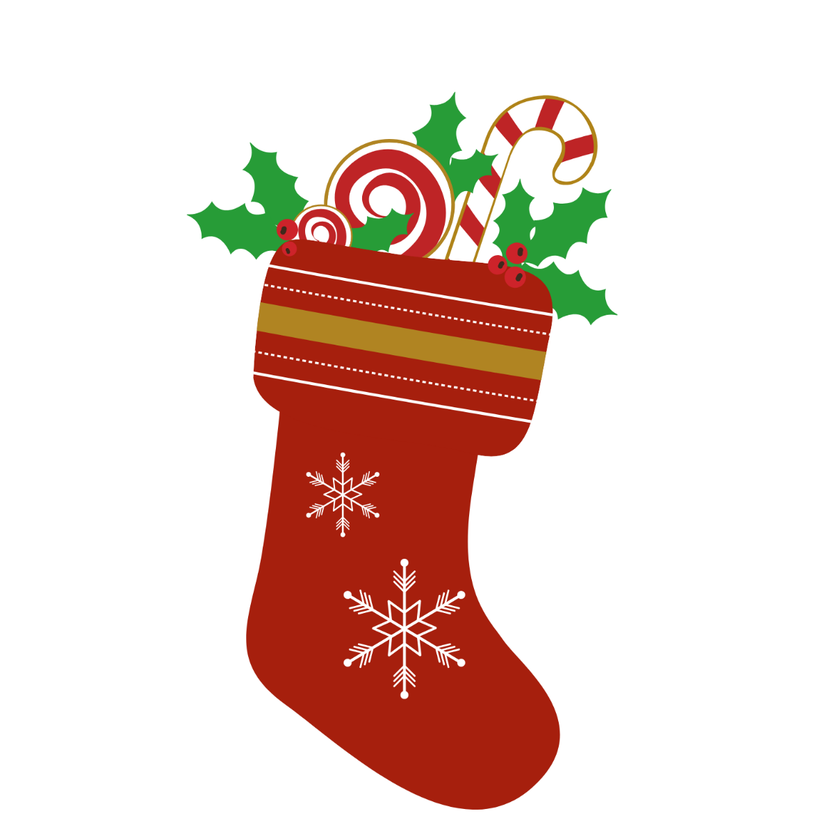 Creative Christmas Sock Clipart