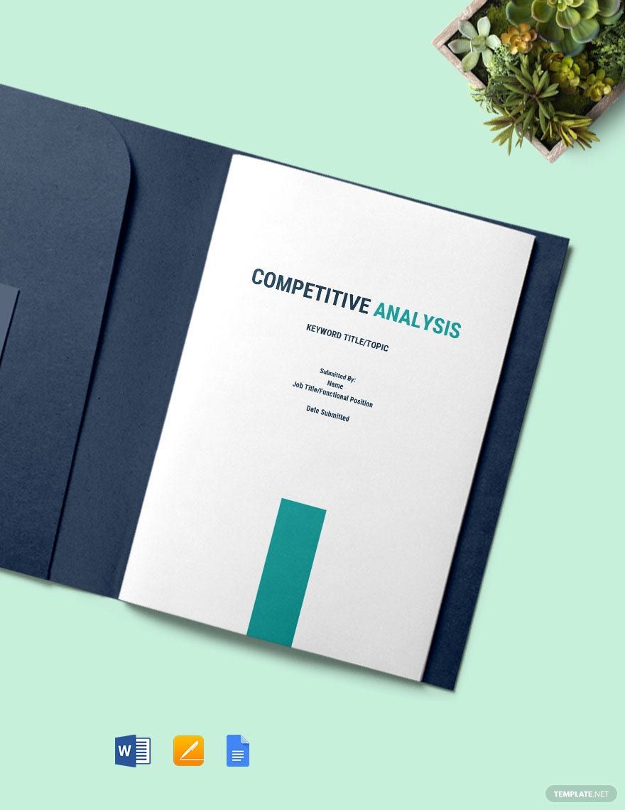 Software Competitor Analysis Template