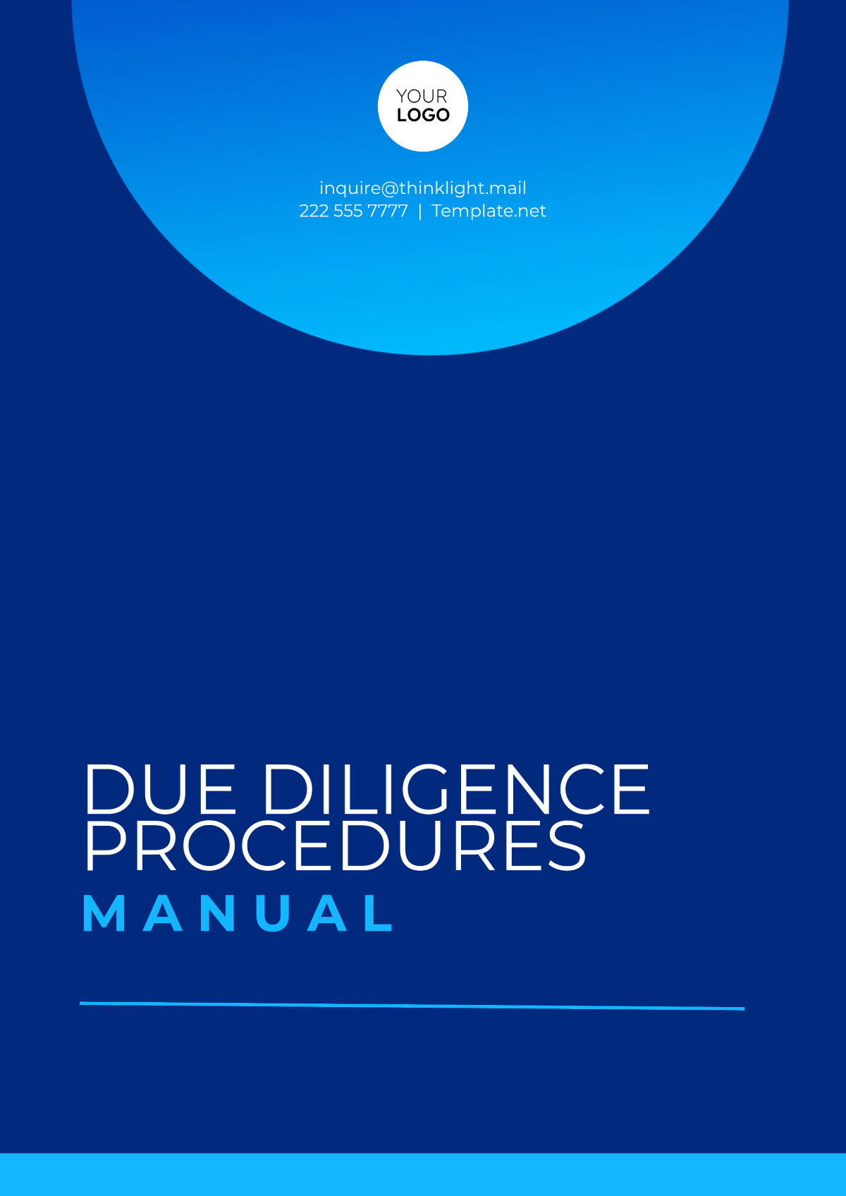 Due Diligence Procedures Manual Template - Edit Online & Download