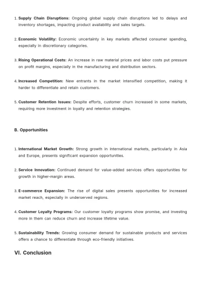 Free E-Commerce Sales and Revenue Report Template to Edit Online