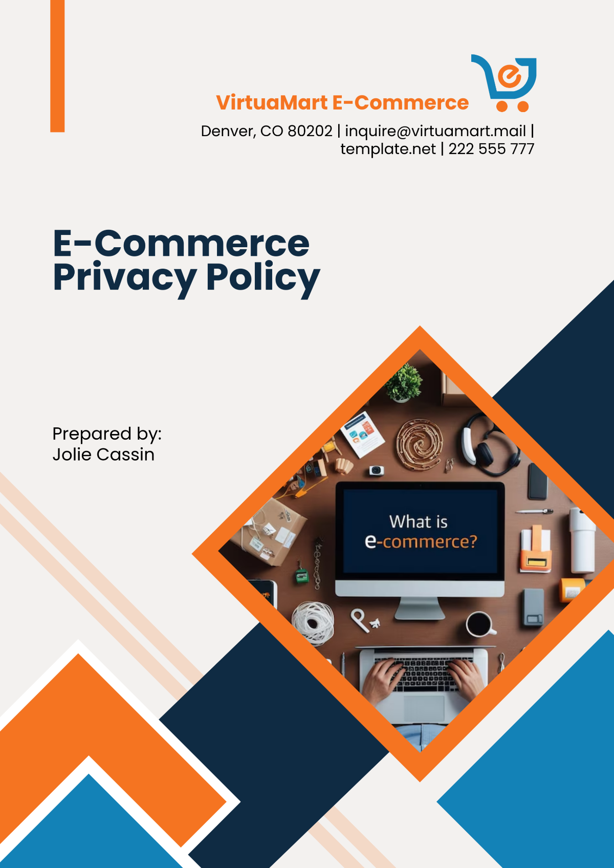 E-Commerce Privacy Policy Template - Edit Online & Download