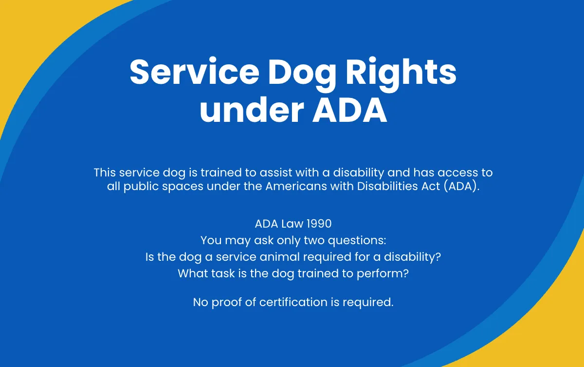 Free Professional Service Dog ID Card Template to Edit Online