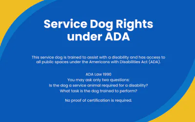 Free Professional Service Dog ID Card Template to Edit Online