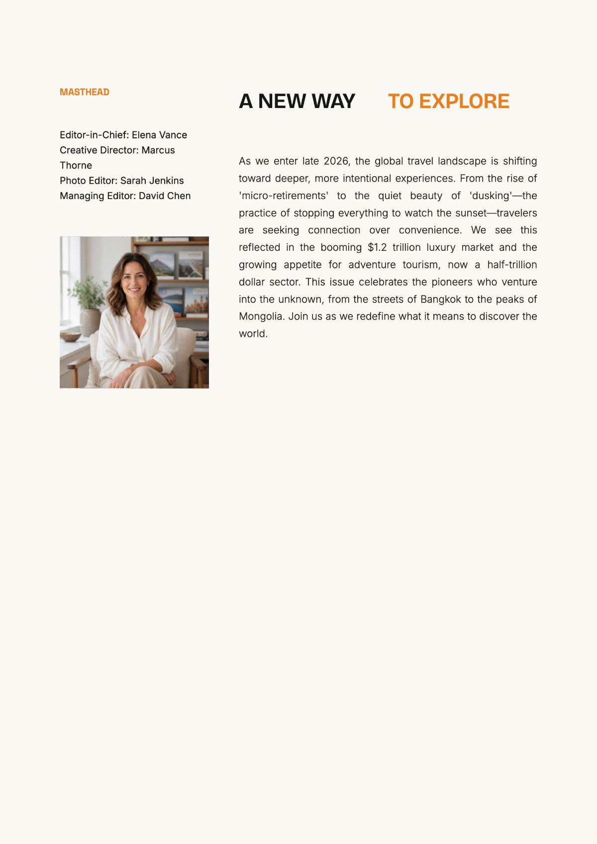 Free Magazine Template to Edit Online