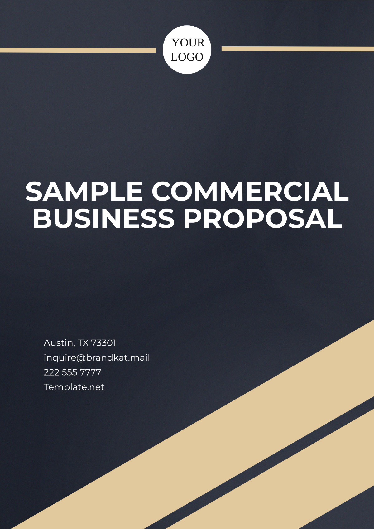 Sample Commercial Business Proposal Template