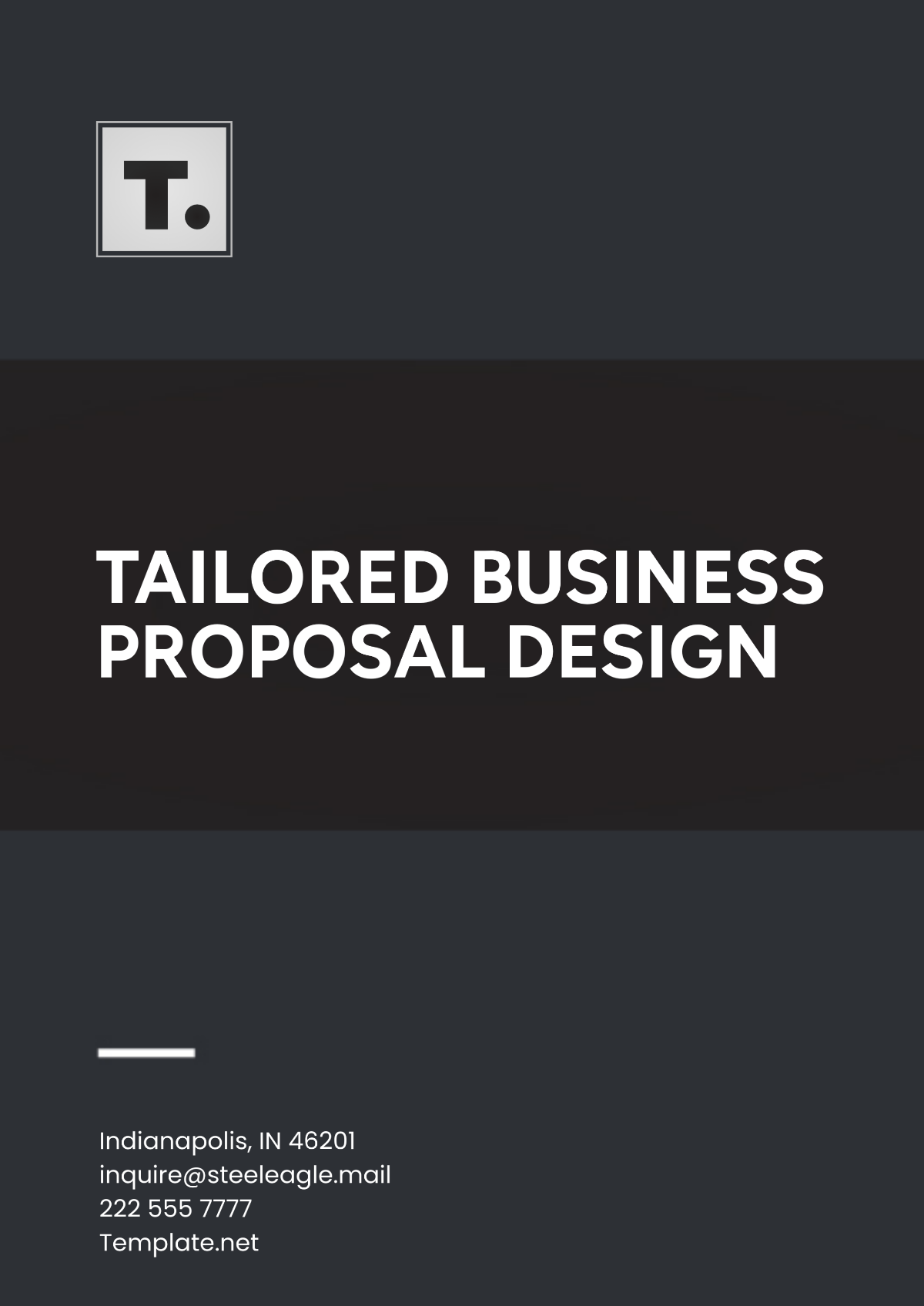 Tailored Business Proposal  Design Template