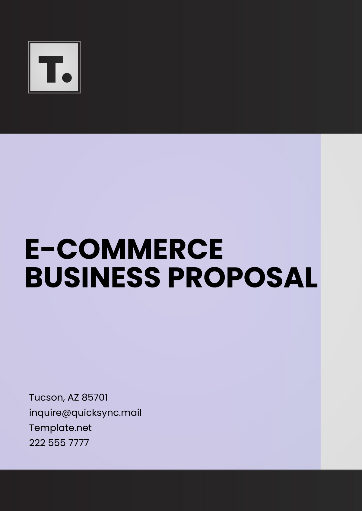 E-commerce Business Proposal Template