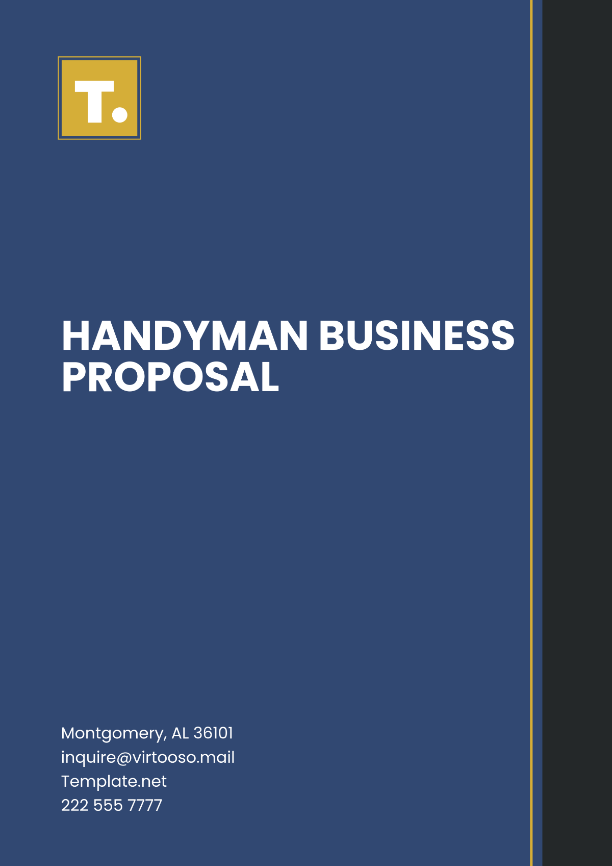 Handyman Business Proposal Template