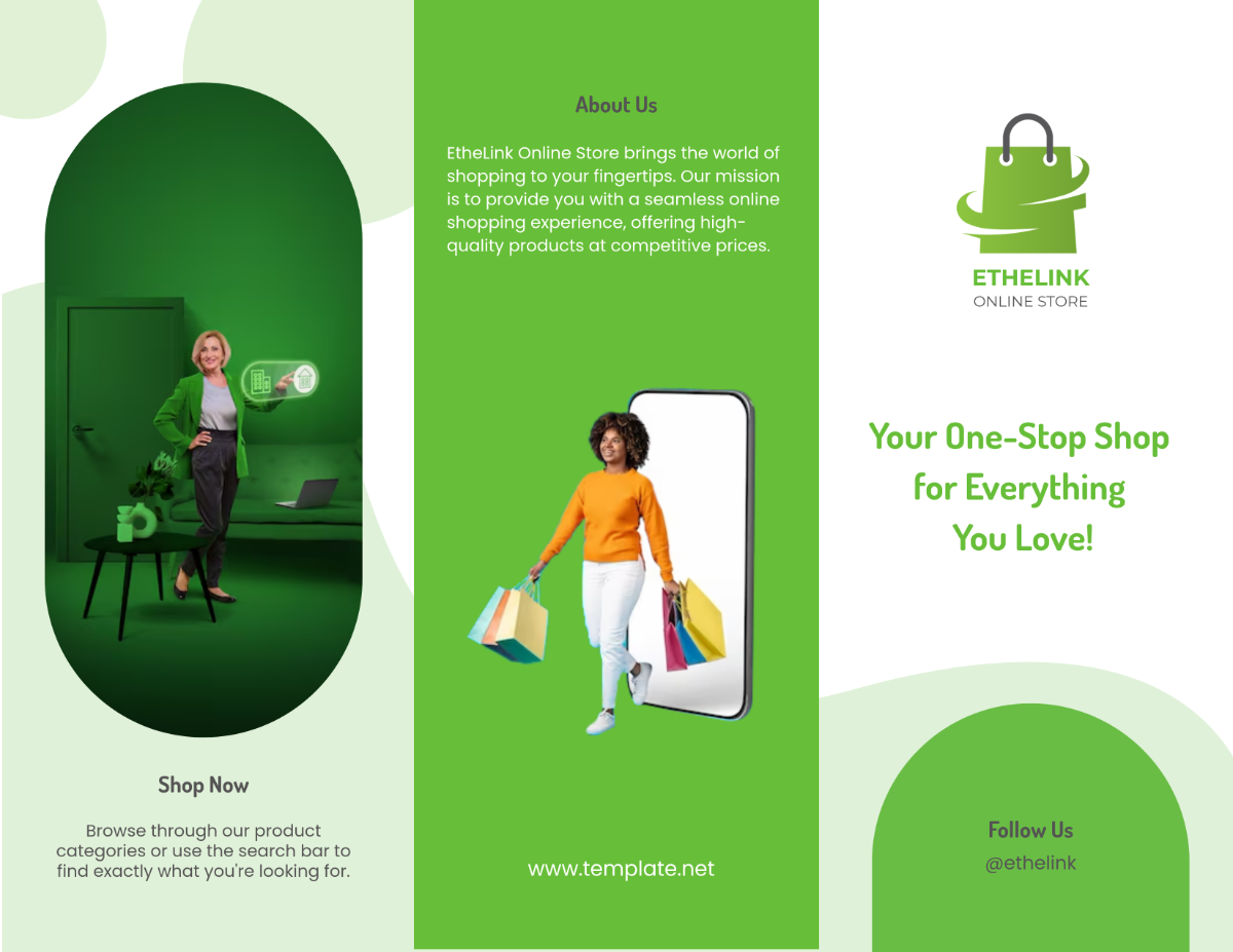 Online Store Brochure Template