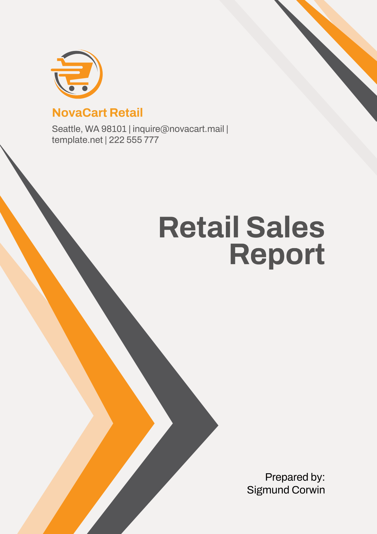 Retail Sales Report Template - Edit Online & Download