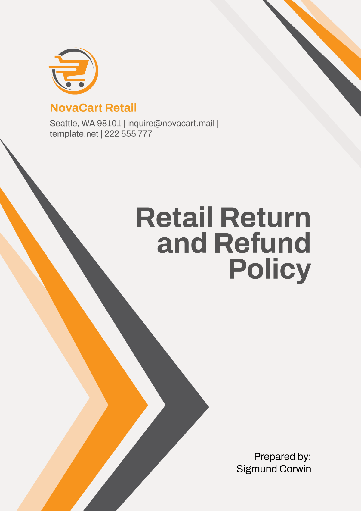 Retail Return and Refund Policy Template - Edit Online & Download