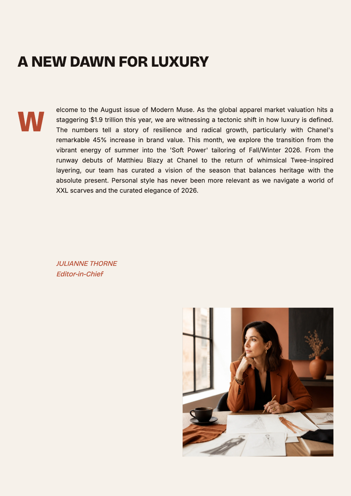Free Fashion Magazine Template to Edit Online