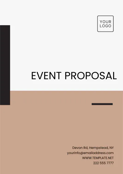 Free Event Proposal Template to Edit Online
