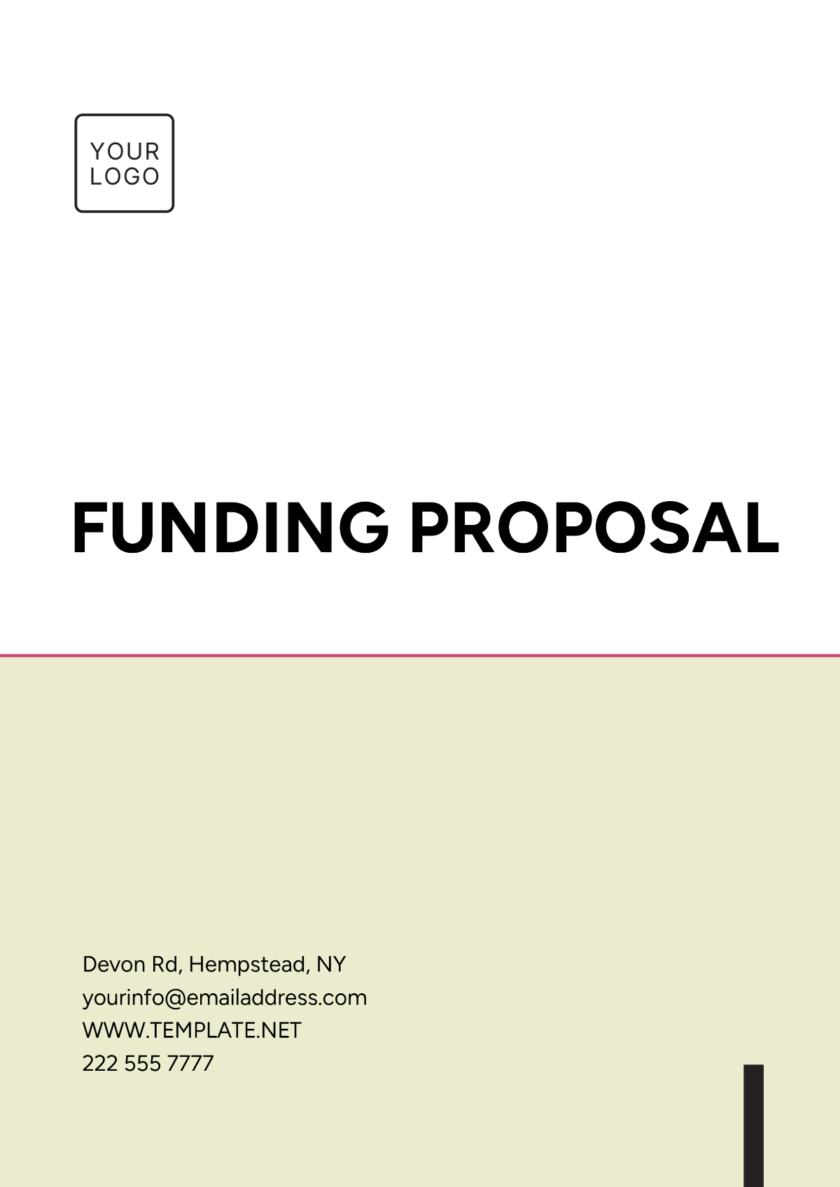 Funding Proposal Template