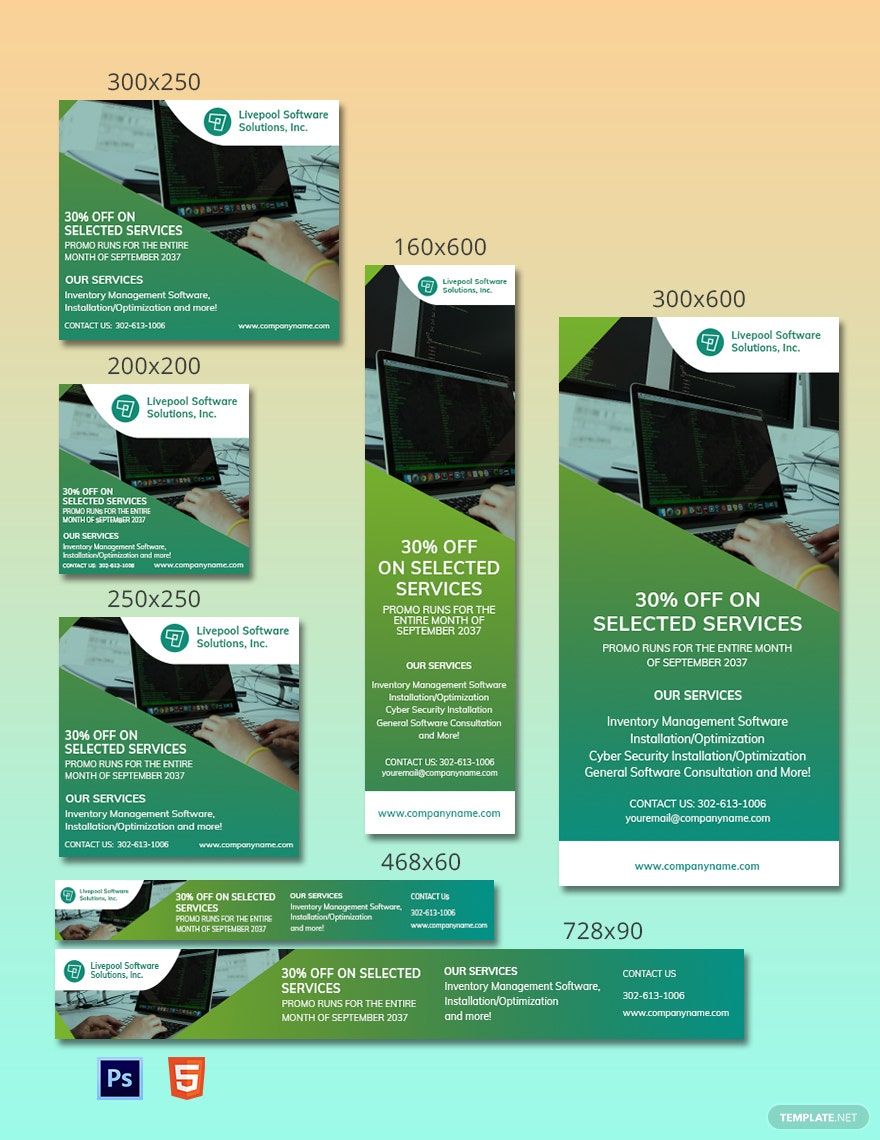 Software Solutions Ad Template